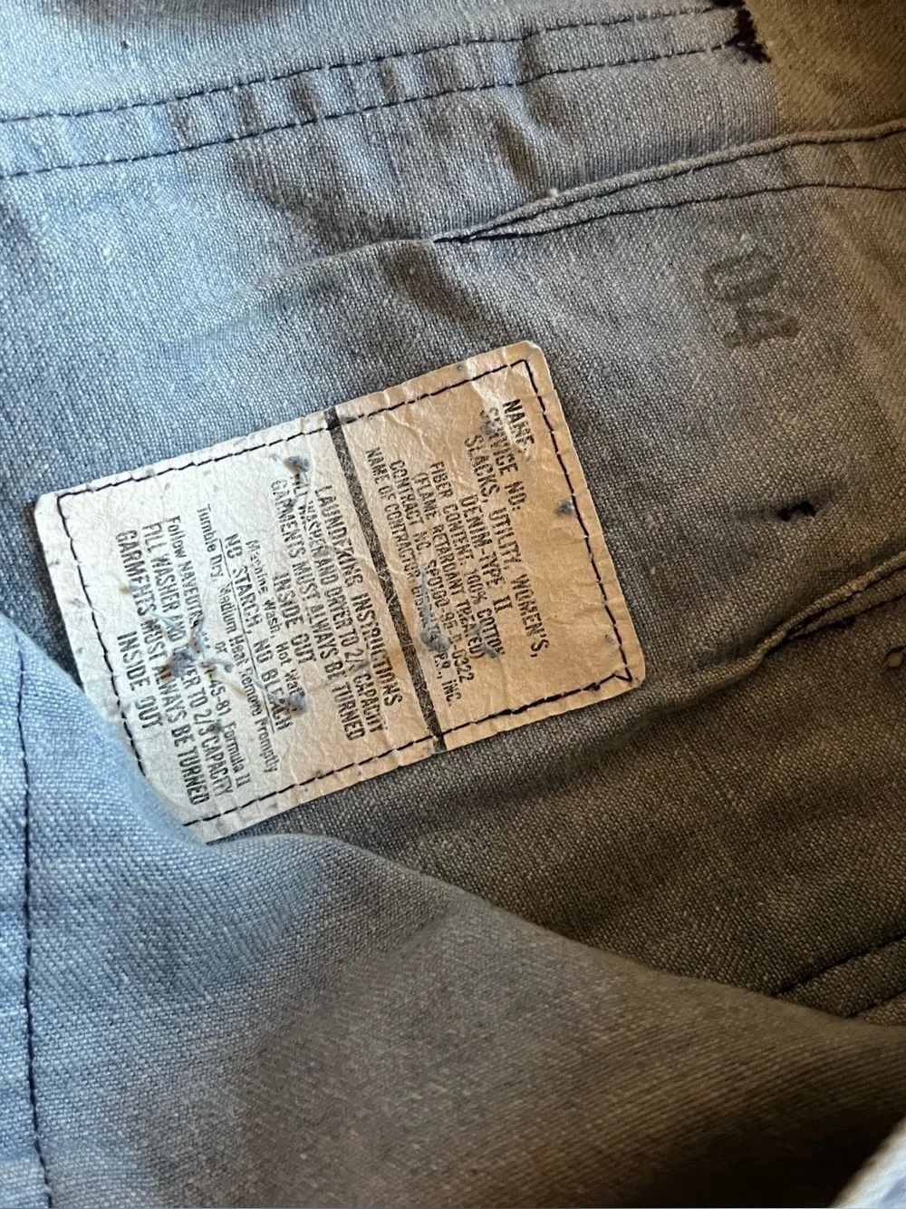 Authentic vintage Cold War era military type II trousers. - Picture 6 of 6